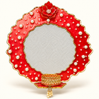 Handcrafted 8-Inch Karwa Chauth Thali & Chhanni Set | Elegant Festive Gift for Wife