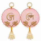 Handcrafted Resin Shubh Labh Hanging Set | Elegant Diwali Toran & Festive Home Decor