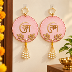 Handcrafted Resin Shubh Labh Hanging Set | Elegant Diwali Toran & Festive Home Decor