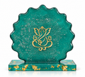 Ganesha Resin Art Car Dashboard Decor | Handmade Religious Symbol Showpiece | Premium Resin Spiritual Ornament for Car Dashboard, Home Temple, Office Desk | Gift for Diwali & Housewarming