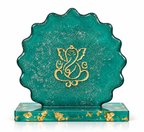 Ganesha Resin Art Car Dashboard Decor | Handmade Religious Symbol Showpiece | Premium Resin Spiritual Ornament for Car Dashboard, Home Temple, Office Desk | Gift for Diwali & Housewarming