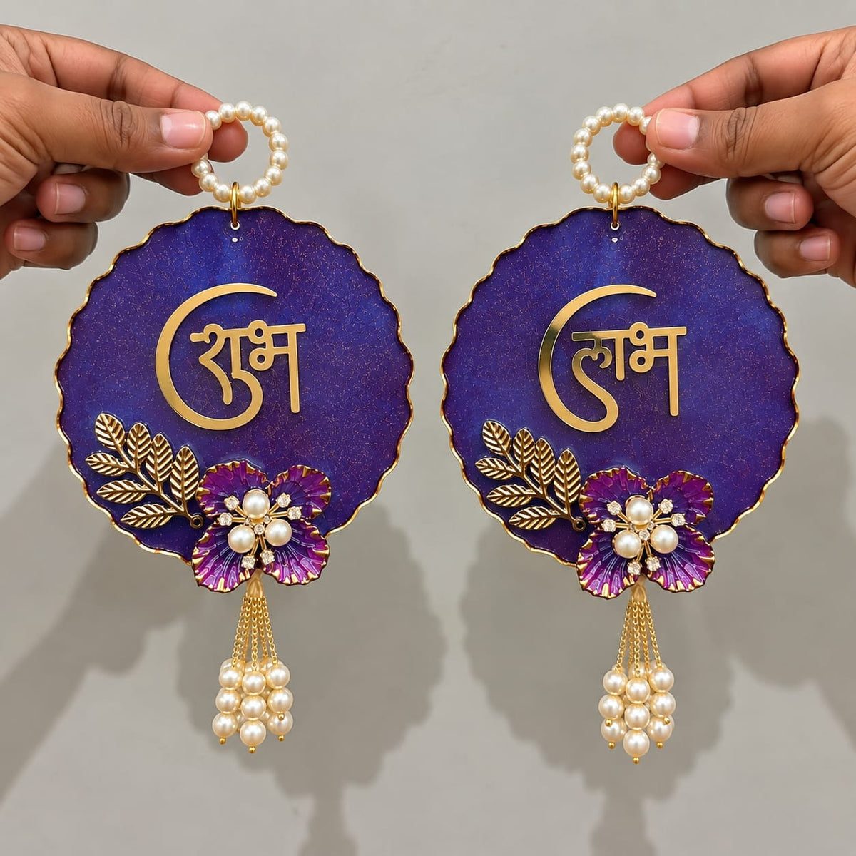 Shubh Labh Toran Hanging for Main Door, Decorative Wall Hanging for Diwali, Pooja Room & Festive Home Decoration