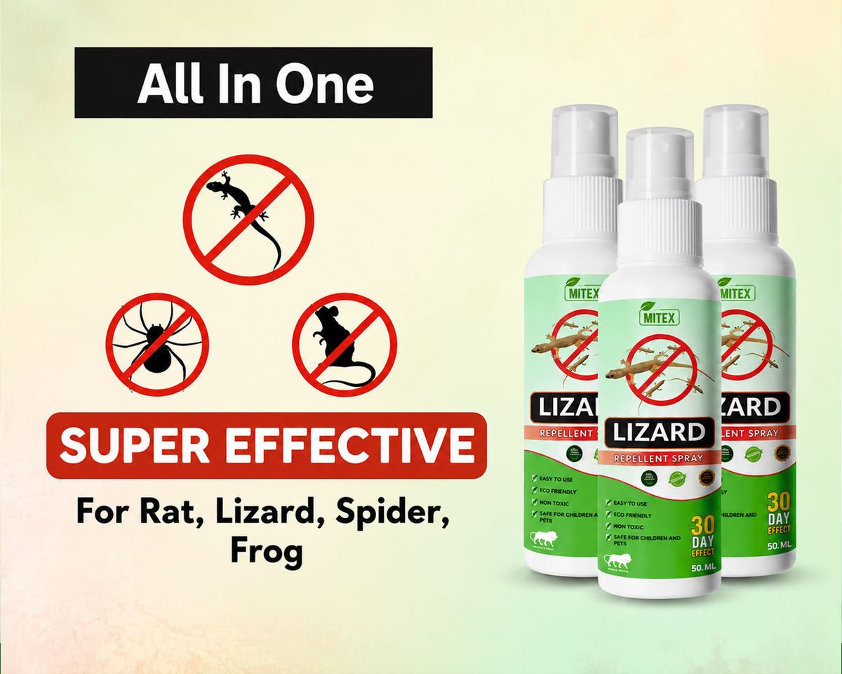 Lizard Repellent Spray for Home & Kitchen | Buy 2 Get 1 Free | Herbal & Natural Formula